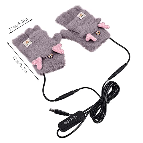 Luvas grossas de aquecimento para adultos e inverno, luvas de aquecimento e luvas quentes criativas