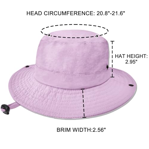 Image of Outdoor Kids Sun Hat UPF 50+ Quick Dry Foldable Bucket Hat Lightweight Adjustable Fishing Safari Hat for Girls and Boys