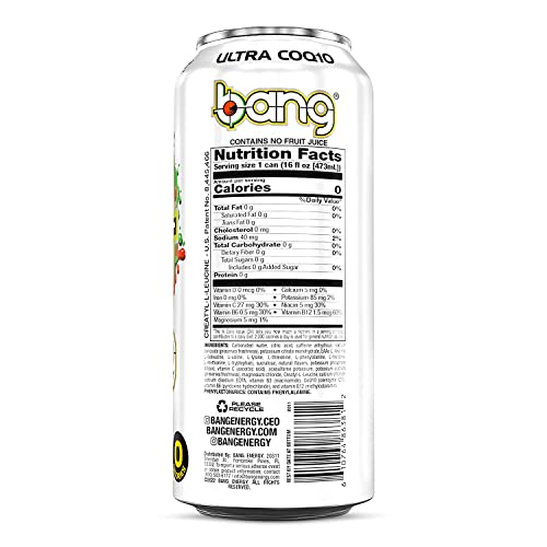 Bang Energy Drinks - 6, 16 ounce cans (Peach Mango) - Thumbnail 2