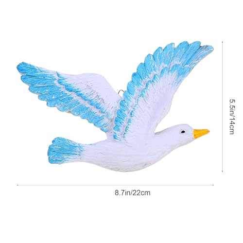 Sculpture murale mouette résine COHEALI décoration créative délicate pour mur maison