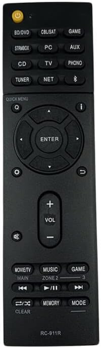 Replacement Remote Control Replace for TV/Audio/Projector RC-911R for Onkyo TX-NR575 TX-NR585 TX-NR656 AV Receiver