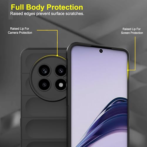 Image of Zapcase Back Case Cover for Realme 13 Pro 5G | Compatible for Realme 13 Pro Back Cover | Liquid Silicon Magic Case with Camera Protection |Black