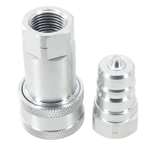FUBESK ISO 7241-A Series Raccord hydraulique à dégagement rapide pour équipement agricole et de construction avec filetage NPT (1/4", 3/8", 1/2", 3/4")