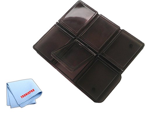 SD Memory Card Holder for 6 Cards, 6 Slots and a Microfiber Cloth