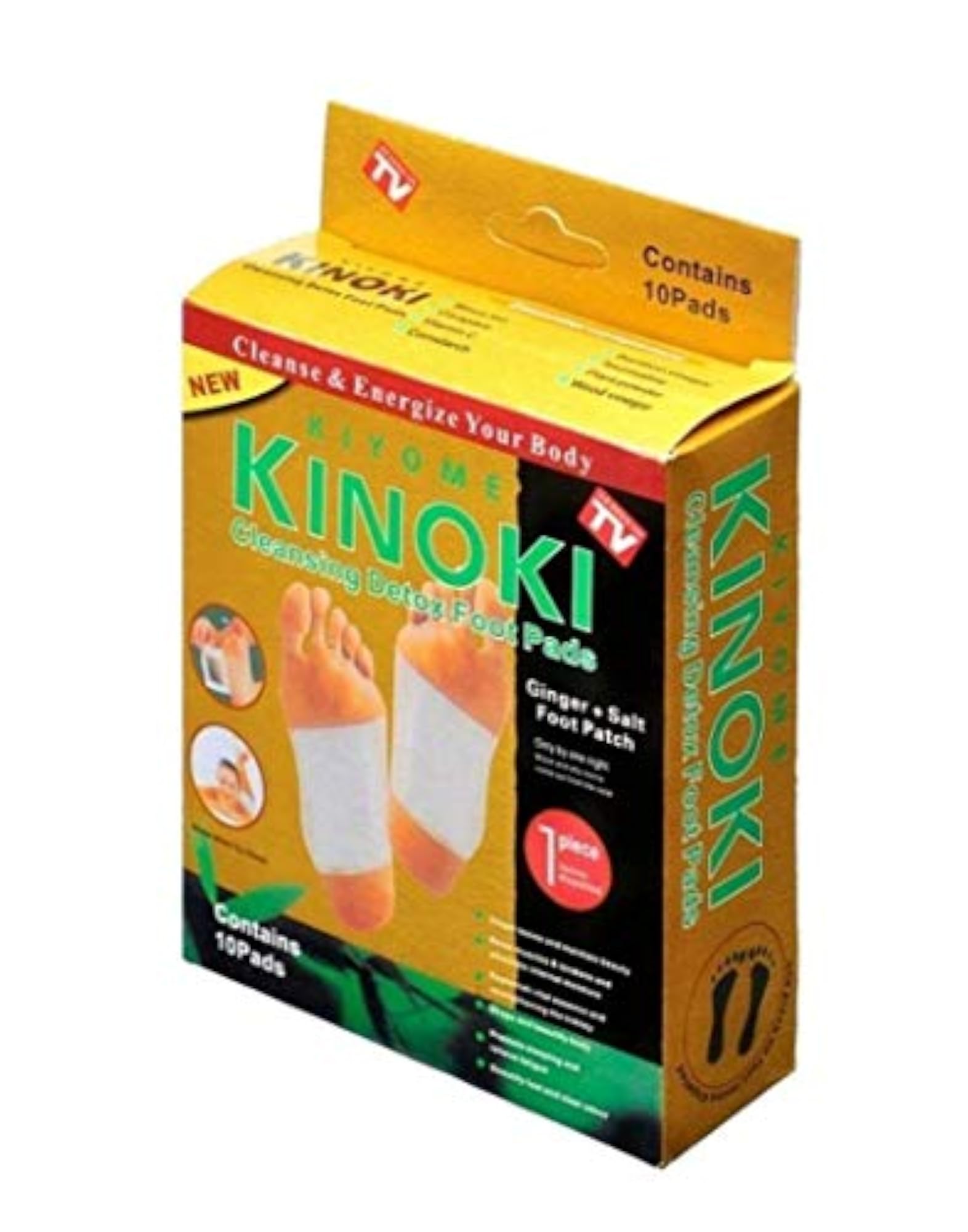 Natural Cleansing Detox Foot Pads, 5 Pairs