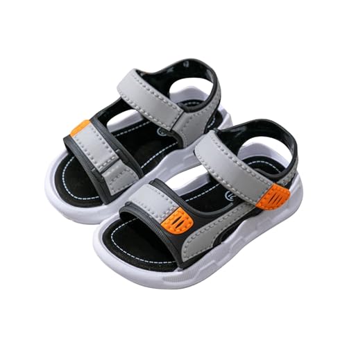 Toddler Boys Sport Sandals Open Toe Non Slip Walking Shoes with Adjustable Strap Lightweight Athletic Sneakers