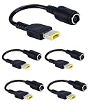 RAINSUNG Tip Charger Power Supply Adapter Converter Cable Cord for Lenovo 45w 65w 90w, Standard Power Cable Slim Yellow Square Connector for Lenovo THINKPAD X1 X240 Lenovo Ideapad Yoga 2 2-5PACK