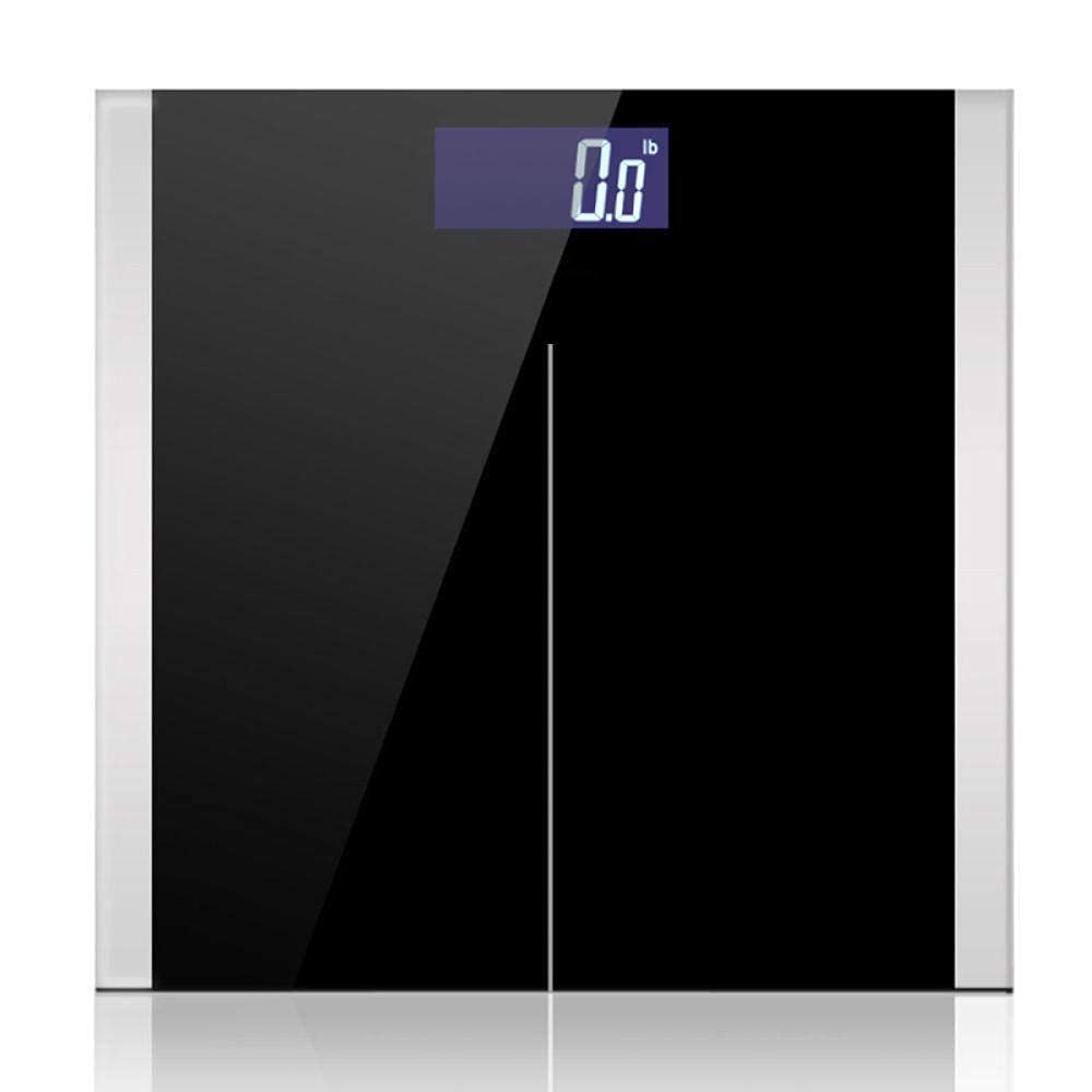 Waga łazienkowa, waga podłogowa, elektroniczna szklana waga cyfrowa, waga maks. 180 kg, czarna waga kuchenna(
