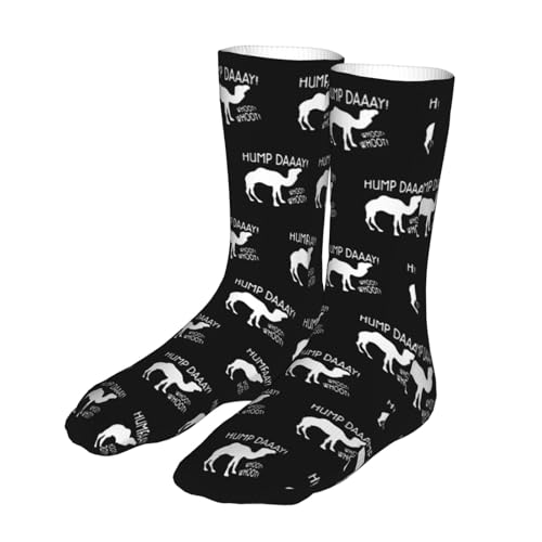 Hump Day Casual Calf Socks for Men's and Women's Soft Comfortable Winter Warm2