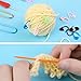 JUPEAN Complete Knitting Accessories, Knitting Supplies Kit with Stitch Markers Plastic Sewing Needles Cable Needles for Sewing and Weaving