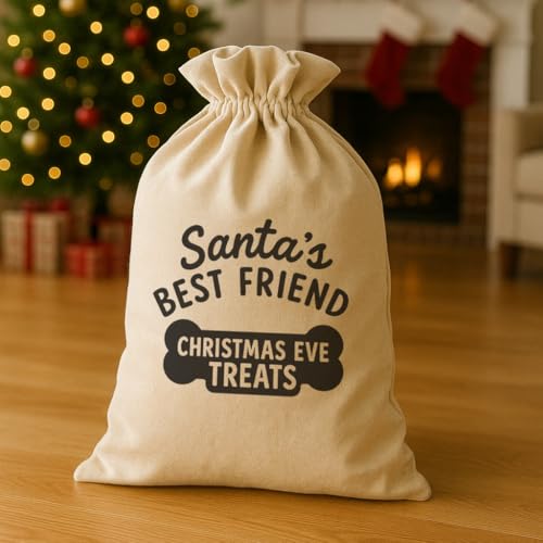 The Gift Project Santas Best Friend Christmas Eve Treats - Christmas Eve Dog Santa Sack