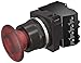 Siemens 52BP2DRA Heavy Duty Push Pull Mushroom Button Unit, Water and Oil Tight, 2 Positions, Plastic, Illuminated, Maintained 1-3/4" Head, Full Voltage, 757 Type Lamp or 24V LED, Red, 1NO - 1NC Contact Blocks, 24VAC/VDC Voltage