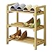 shelf Stojak na buty, 3-poziomowy, drewniany schowek na buty, do szafy, garderoby, balkonu, wejścia, przedpokoju, wielofunkcyjne przechowywanie (rozmiar: W-50 cm, kolor: 02)