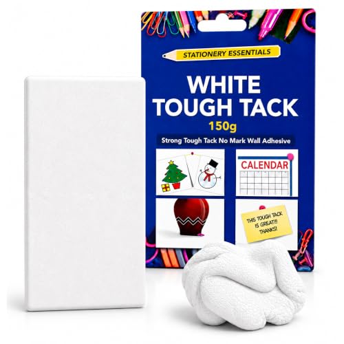 SOL 1pk White Tough Tack - Reusable Tack Non Marking Wall Adhesive 150g