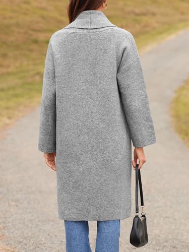 Image of Saodimallsu Womens Long Cardigan Sweaters Chunky Open Front Oversized Slouchy Knit Fall Trendy Coatigan Jackets