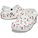 Crocs Baya Seasonal Printed Clog White/Cherry Men's 13, Women's 15 Medium
