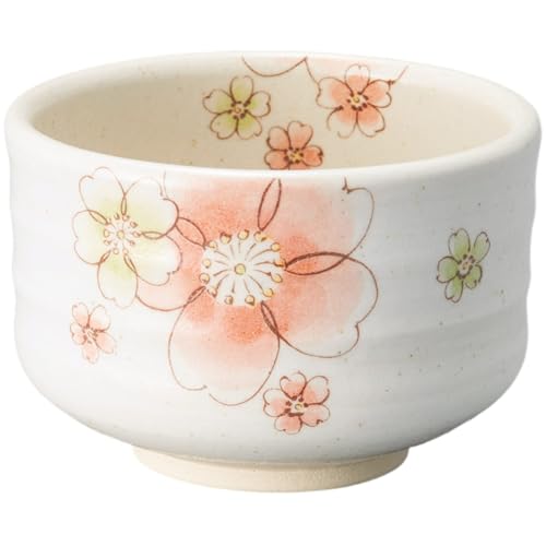 エールネット(Ale-net) 抹茶碗 11.5×H7.8cm モダン桜オレンジ茶碗 matcha bowl 陶器 美濃焼 日本製