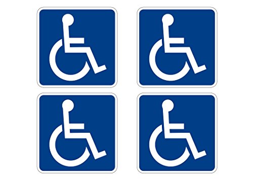 Best Cyber Deals 🔥 Disabled Wheelchair Symbol ADA Compliant Handicap Access Sign Pack of 4 5 X 5 Inch Blue Window Sticker Decal Promo 40% OFF Disabled Wheelchair Symbol ADA Compliant Handicap Access Sign Pack of 4 5 X 5 Inch Blue Window Sticker Decal