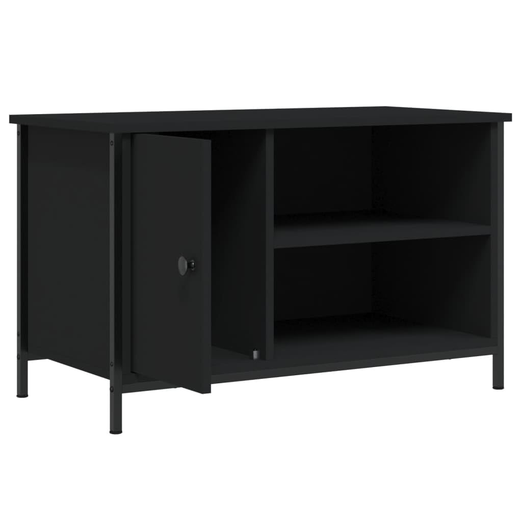 vidaXL Mobile Porta TV Nero 80x40x50 cm in Legno Multistrato