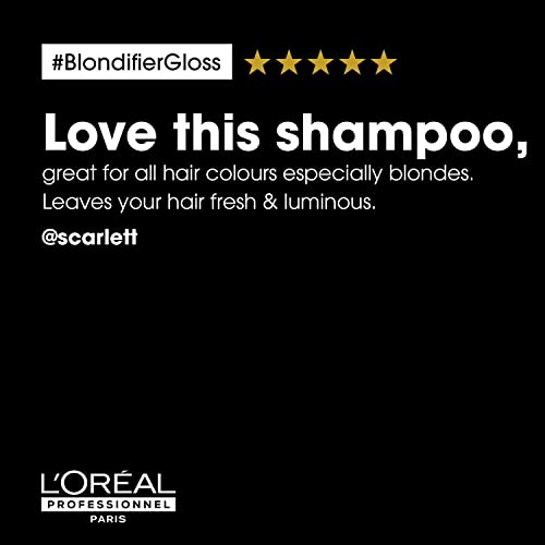 L’Oréal Professionnel | Shampoo, For Highlighted or Blonde Hair, Serie Expert Blondifier Gloss, 300 ml