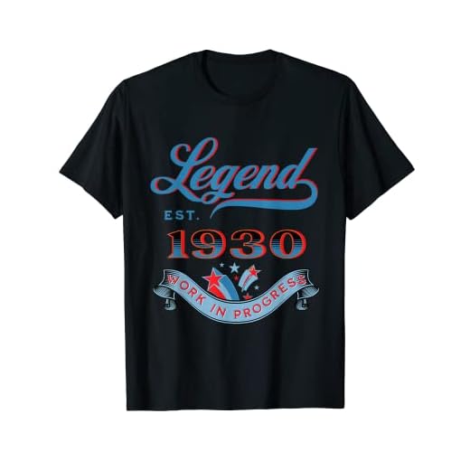 Leyenda Est 1930 Trabajo En Progreso Cumpleaños Camiseta