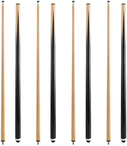 HMQQ Pool Cue Stick (48" Set of 4, 13mm Fiber Leather tip)