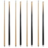 HMQQ Pool cue Stick （58' 2-Pieces, Billiards cue Stick Set of 4, Pool Stick with13MM cue Leather tip
