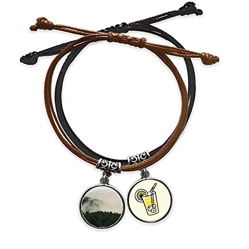 Bracelet corde main chaîne anti usure en cuir véritable