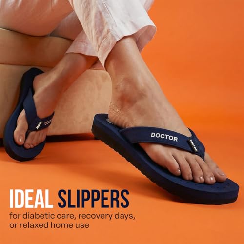 Image of DOCTOR EXTRA SOFT Women's Ortho Care Orthopaedic and Diabetic Feel Good Super Comfort Dr Sliders /Flip-flops /House Slippers [OR-D-16]