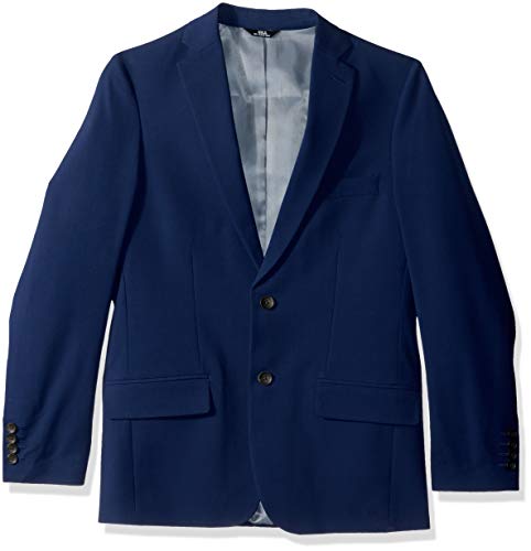 J.M. Haggar Men's Solid Gab 4-Way Stretch Slim Fit Suit Separate Coat, Bright Blue, 42S