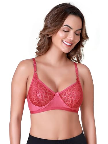 Image of SKDREAMS Naina Net Seamed Non Padded Full Coverage Non-Wired Women Full Coverage Bra