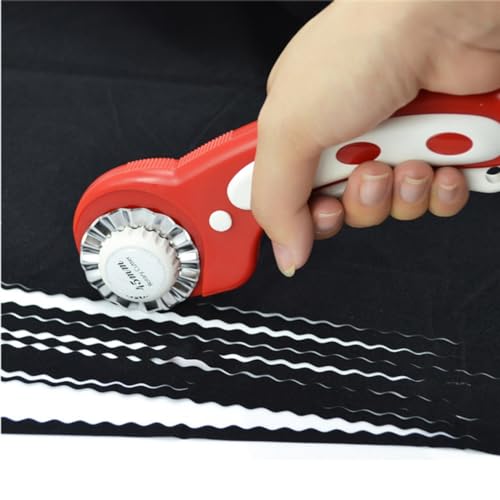45mm/1.77inch Rotary Cutter Blades,5pack Rotary Cutter Blades Perforating Replacement Blades Crochet Skip Blades Rotary Cutter Accessories for Fabric Arts Crafts Scrapbooking Sewing Cutting Paper