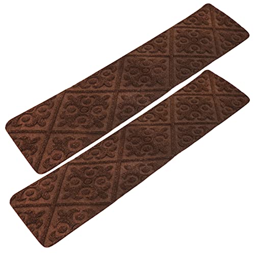 POPETPOP 2pièces Tapis Escalier Antidérapant Lavable Lot De Patins De Marches Auto-adhésifs Pour Escalier Intérieur Facile à Nettoyer