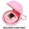 CASEMATIX Pink Carry Case Compatible with Tamagotchi Pix Camera Interactive Virtual Pet, Includes Case Only with Wrist Strap and Carabiner