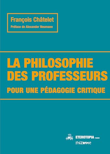 livre La philosophie des professeurs