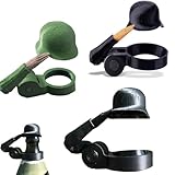 3PC Flaschenverschlüsse, lustiger Salute-Soldaten-Bierhelm, 8 x 4 x 5,3 cm, wiederverwendbar, dekorative Kappen, staubdichte Schutzkappen für Veteranen, aktive Soldaten