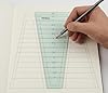 PRINTTOO Easy Dresden Quilting Ruler Template for Patchwork Sewing Measuring and Quilt Block Design, Wedge Shape Plastic Guide for Dresden Plate Patterns, Craft and Applique Projects #2