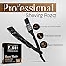 Facón Straight Razors for Men - Professional Barber Straight Edge Razor Kit with 100 Blades, Wooden Stainless Steel Barbero Shaver for a Smooth & Precise Shave, Premium Barber Razor for Men's Shaving