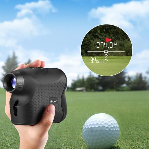 SEIWEI Red High Precision Golf Rangefinder Flag Pin Lock 6X Magnification Laser Distance Finder for Golfing, Hunting, Surveying - Image 6