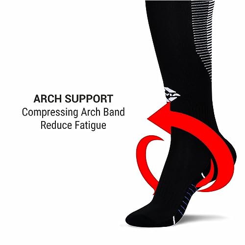 Nivia Rabona Football Super Socks / Stockings (Black, L) | Polyester Blend | for Men & Women | Knee Length long Stockings | For Football Soccer & other Sports 4 41C8dWw5GDL