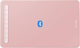 Drawing Tablet - Bluetooth Graphics Tablet XPPen Deco MW 8 inch Digital Drawing Pad with Battery-Free X3 Stylus and 8 Shortcuts Keys for ChromeOS, Windows 7 or Later, Mac, Android, Linux(BT5.0, Pink)