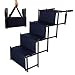 Niubya Upgraded Car Dog Stairs, Nonslip Foldable Metal Fram Pet Steps for Medium and Large Dogs, Lightweight Portable Dog Ramp with Waterproof Surface, Great for Hign Bed, Cars, Trucks, and SUVs, Navy