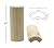 Pine Outside Radius Corner Base Block Bullnose, 3/4" x 2 1/4" x 6" Clear Pine & Knotty Pine - Fits 3/4" Radius, Trim Molding (50, Clear Pine)