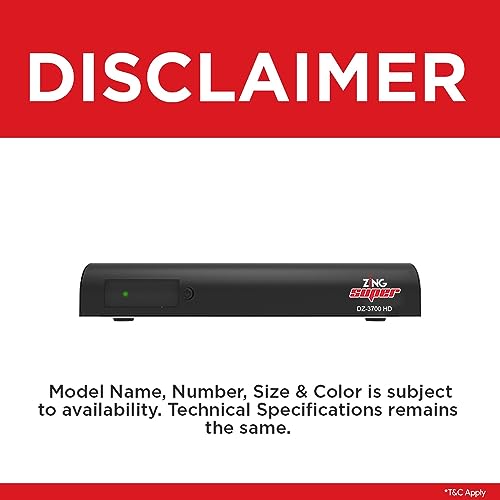 Image of dishtv Zing Super FTA | HD Set Top Box | Free to Air 200 + Channels | No Recharge for 4 Years | No Dish Antenna with Box | Popular Channels - ZeeAnmol, ColorsRishtey