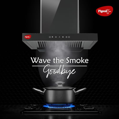 Pigeon Atmos 60 cm T-Shape Kitchen Chimney 1500 m3/hr suction | Touch & Gesture Control | Filterless Tech + Heat Auto Clean | 7 years warranty on... - Image 2