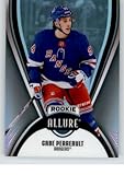 2025-26 Upper Deck Allure Black Rainbow #122 Gabe Perreault RC Rookie Card New York Rangers Official Hockey Card in Raw (NM or Better) Condition