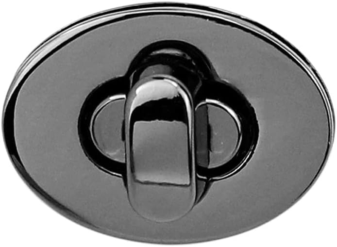 2.3CM Mini Oval Lock Turn Locks Metal Closure Buckle for Purse Wallet Women's Handbag Shoulder Bag Accessories(D)