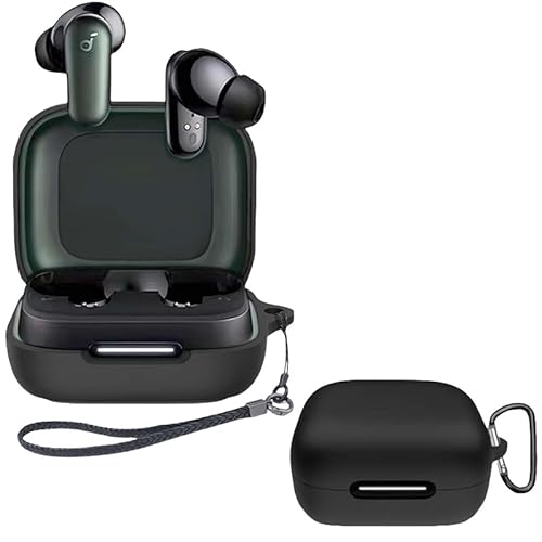 For Anker Soundcore P30i �p �P�[�X �_�炩�ȃV���J�Q���̃X�|�[�c�N�[���ȃf�U�C�� �Ռ��z�� �h�� �h�o �y�� �����h�~�p�̃t�b�N�𓋍ڂ��� �X�����\�t�g �P�[�X�J�o�[ Anker Soundcore P30i �Ή��p �ی� �J�o�[