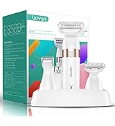 VOYOR Elektrischer Rasierer Damen Nass und Trocken Damenrasierer Wiederaufladbar Ladyshaver für B...