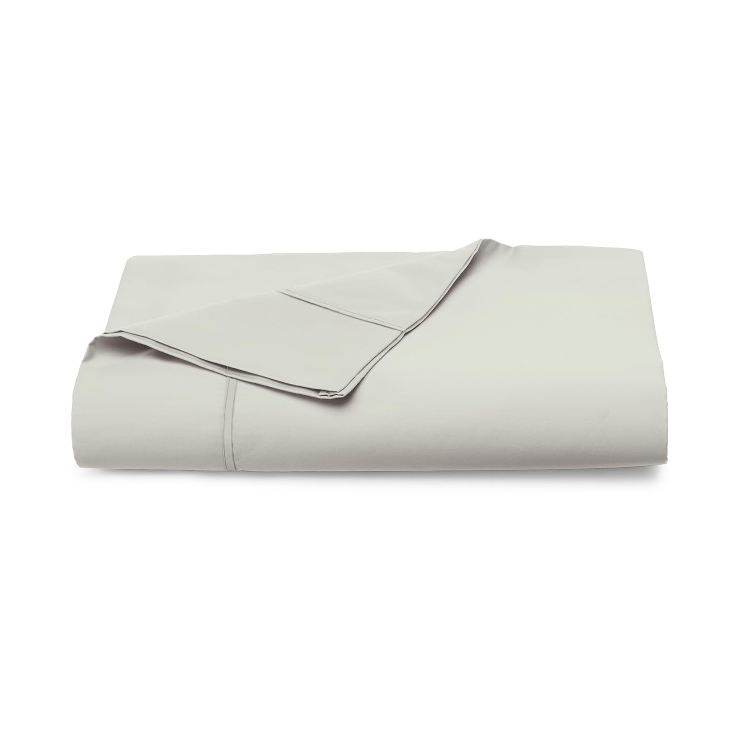 Pizuna Sabana encimera Cama 160 Algodon Gris,Tejido Satinado de Lujo 100% algodón de Fibra Larga de 400 Hilos Sabana encimera Cama 160 cm (Lámina Plana Gris - 1 Pieza)
